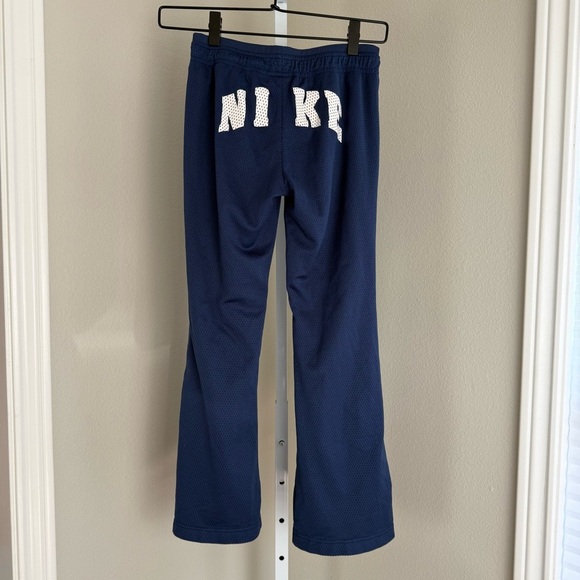 Nike Girls Navy Athletic Snap Leg Pants Kids Size Medium 10/12 - Picture 9 of 13